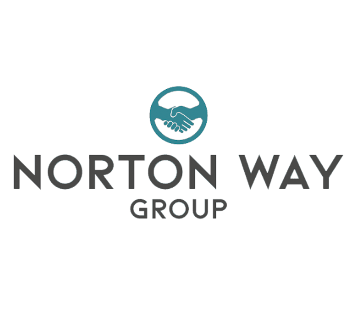 Norton Way Group logo with handshake icon inside a blue circle above the text.