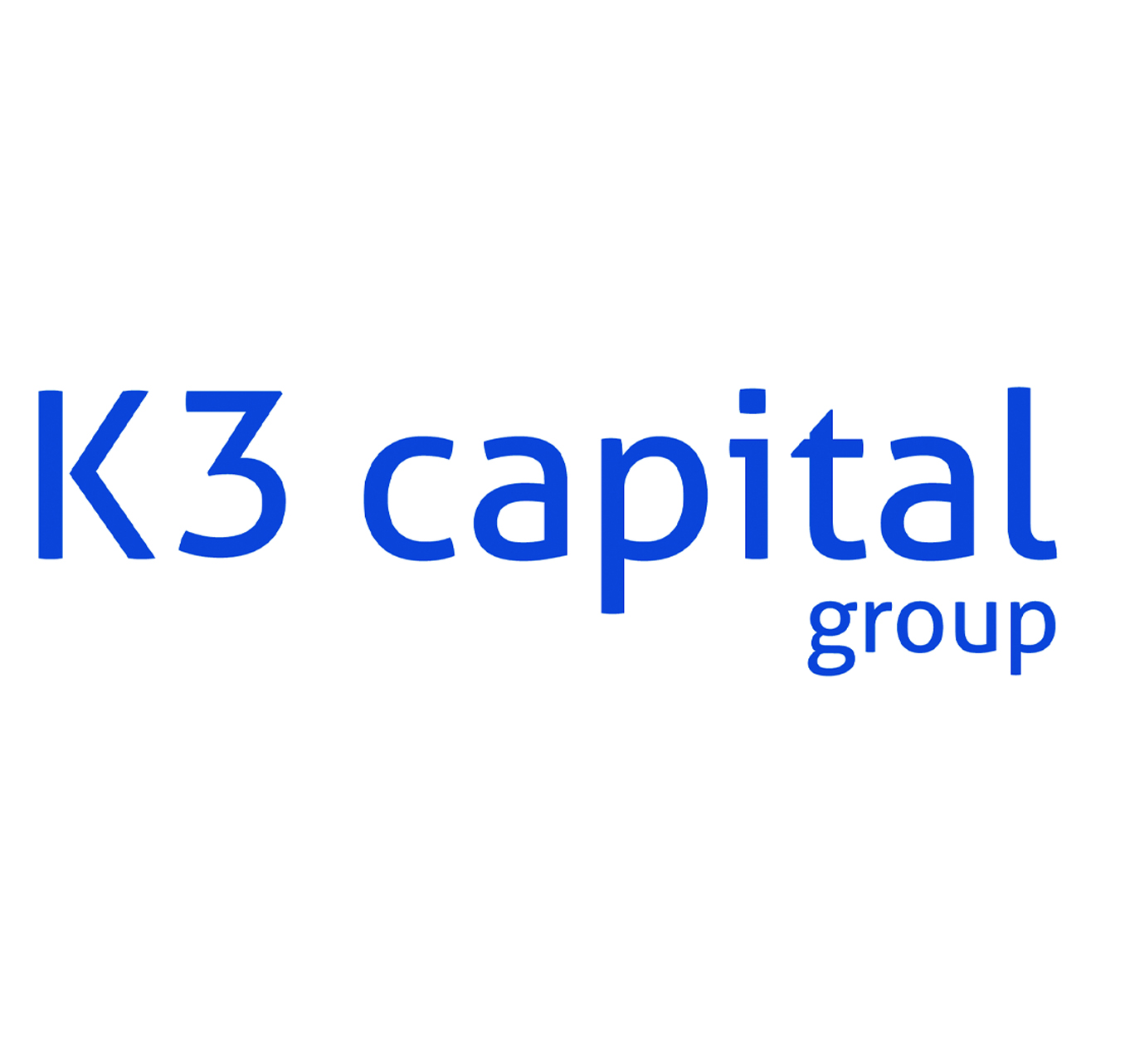 K3 capital group logo with blue text on a white background.