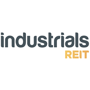 Industrials REIT logo with 'industrials' in gray and 'REIT' in gold.