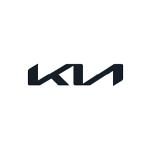 Kia brand logo in black on a white background.