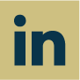 Gold and blue Facebook social media icon