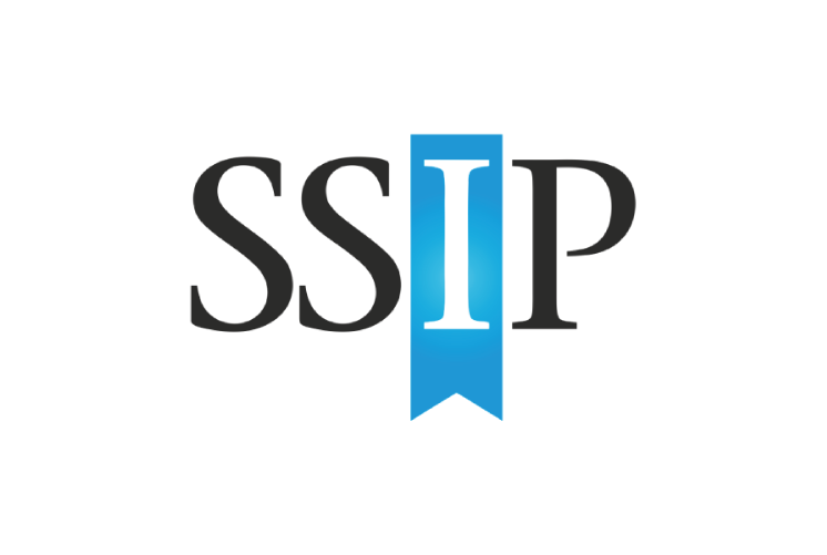 SSIP acronym with a blue bookmark shape highlighting the letter I.